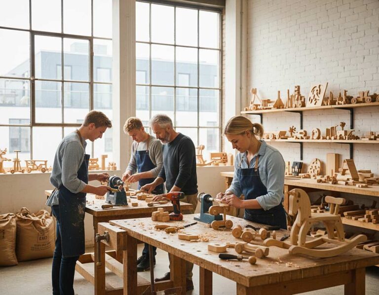Mehr über den Artikel erfahren Der Beruf des Holzspielzeugmachers: Ausbildung, Fähigkeiten und Gehalt