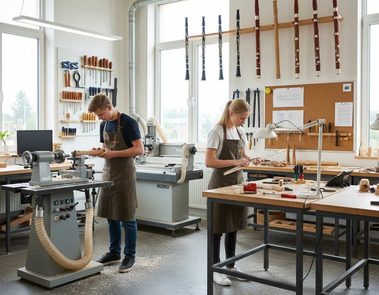 Mehr über den Artikel erfahren Der Beruf des Holzblasinstrumentenmacher: Ein Blick Hinter die Kulissen und der Ausbildung