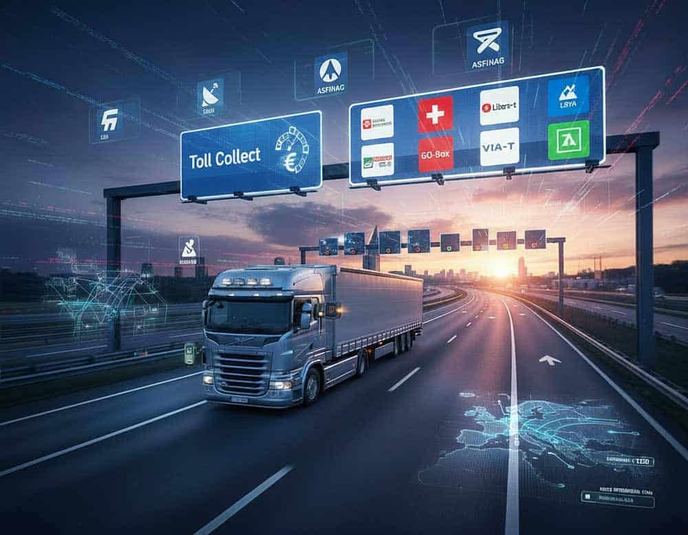 Du betrachtest gerade Berufskraftfahrer – Maut meistern auf europäischen Transitrouten