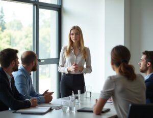 Mehr über den Artikel erfahren Selbstpräsentation beim Vorstellungsgespräch – Aufbau, Stärken und Vorbereitung