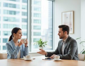 Mehr über den Artikel erfahren Small Talk im Vorstellungsgespräch – warum er zählt und wie man ihn meistert