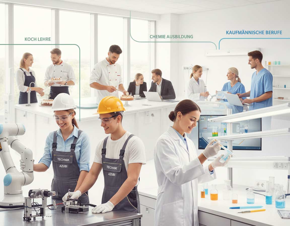 Ausbildungsberufe die zur Auswahl stehen