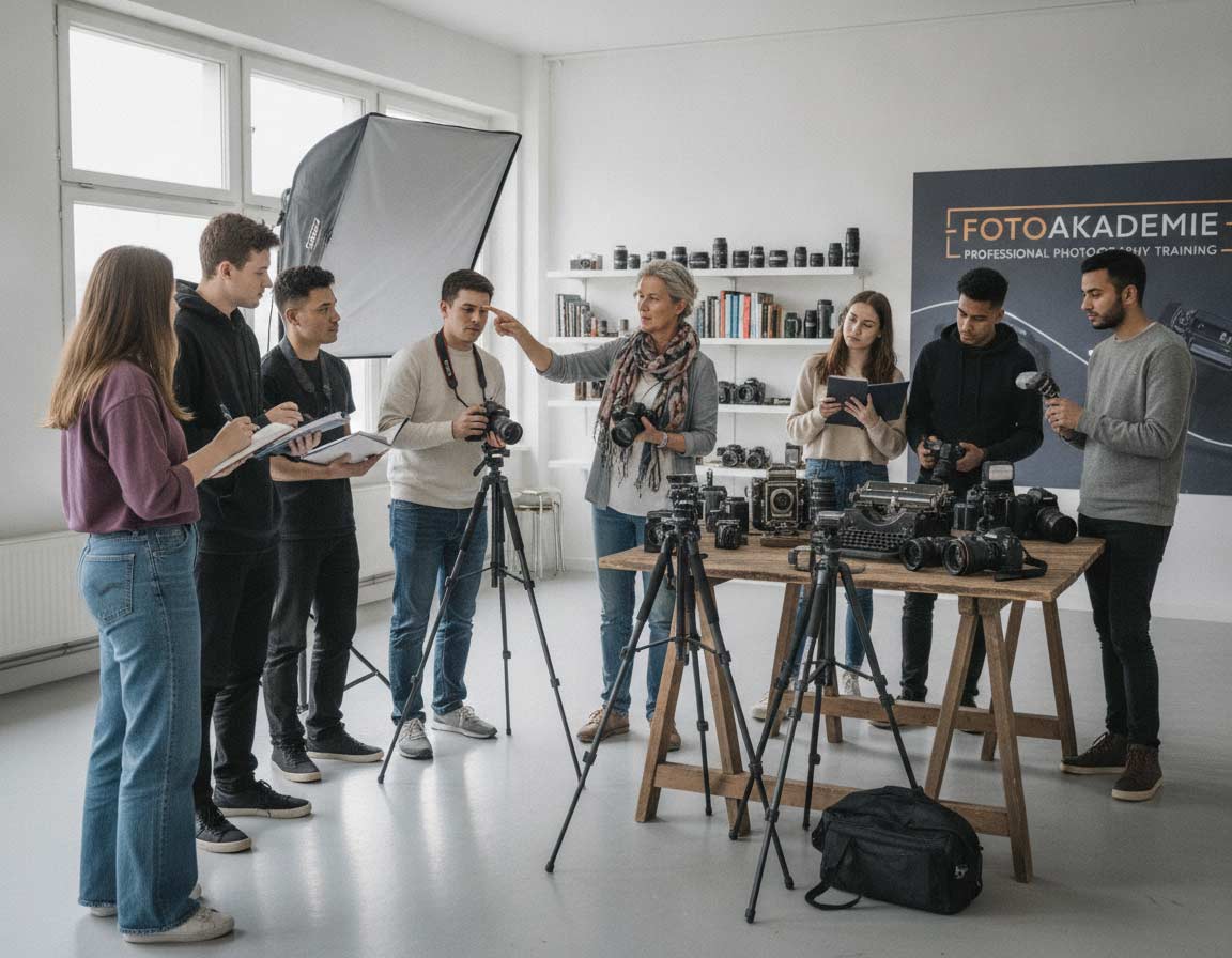 In der Ausbildung zum Fotografen 