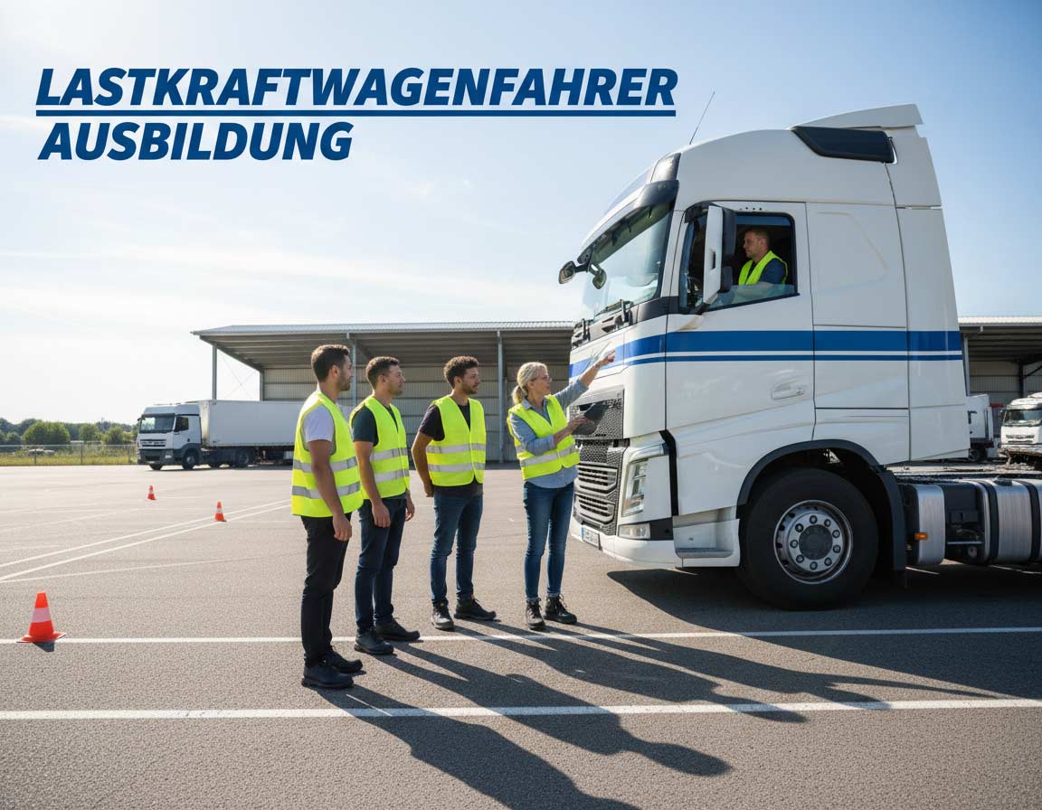 Du betrachtest gerade Lastkraftwagenfahrer Ausbildung – Inhalte, Führerschein und Karrierechancen
