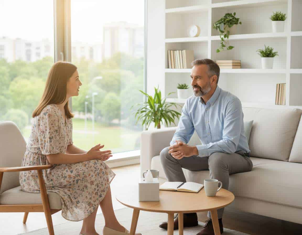 Psychologischer Berater im Gespräch Psychologischer Berater im Gespräch
